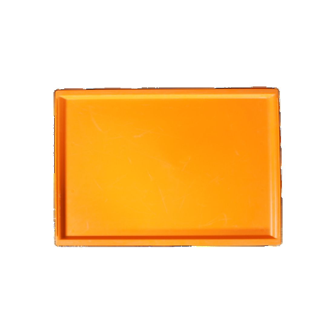 Plateau de service PVC orange « ATLAS », vintage